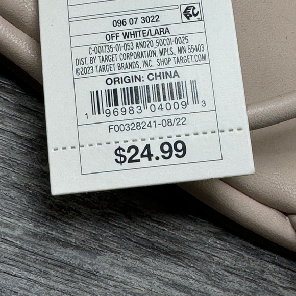 Women's Lara Ankle Strap Sandals - A New Day Off White - Picture 7 of 7